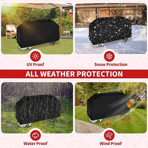 NEXCOVER Griddle Cover for Blackstone 36 Inch Griddle, Water-Proof Heavy Duty Material, Flat Top Grill Cover with Support Pole for Camp Chef 600 and More 4-Burner Griddle in Kuwait