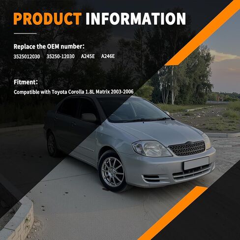 3525012030 صمام الملف اللولبي ناقل الحركة متوافق مع تويوتا كورولا 1.8L ماتريكس 2003-2006 استبدال 35250-12030 A245E A246E in Kuwait