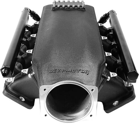 LS3/L92 102 mm Casting Bolted Intake Manifold with fuel rail and Burst Panel Flange (Black) in Saudi Arabia