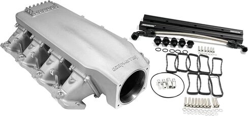 LS3/L92 102 mm Casting Bolted Intake Manifold with fuel rail and Burst Panel Flange (Black) in Saudi Arabia