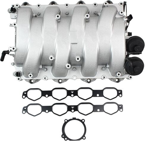 Front Intake Manifold with Gasket Assembly for Mercedes CL550 2007-10, CLS550 E550 S550 2007-11, G550 2009-15, GL450 2007-12, GL550 2008-12, ML550 2008-11, SL550 2007-09 2011-12 in Kuwait