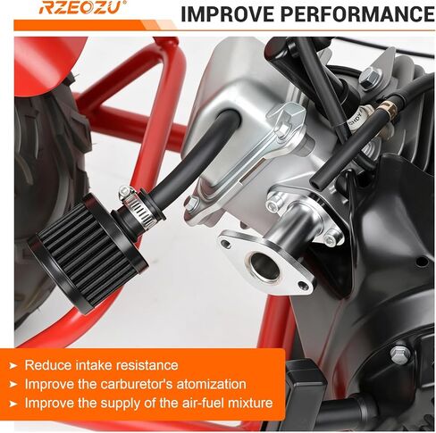 Racing Intake Manifold Inlet Pipe Kit Replacement for Predator 79cc 3HP 154F OHV Engine Coleman Mini Bike CT100U CC100X RB100 GK100 98cc GMB100 99cc Massimo MB100 79cc CK100 SK100 Go Kart Parts in Saudi Arabia