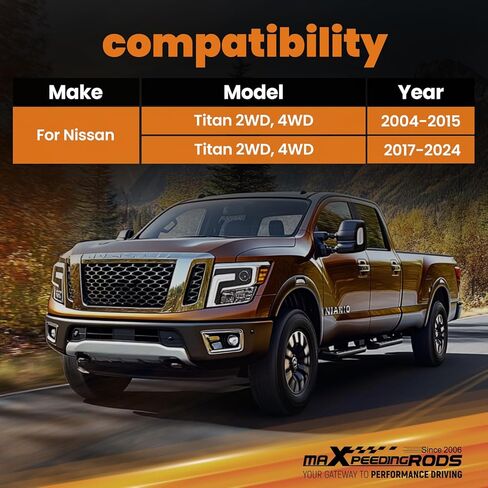 طقم وصلة قضيب الرفع الأمامي 2-3 بوصة من maxpeedingrods لنيسان تيتان 2004-2024 in Kuwait