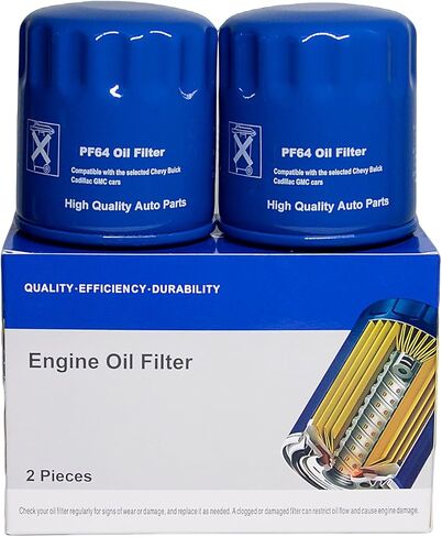 PF64 Engine Oil Filter: Replacement for Buick Cadillac Chevy GMC Hummer Jeep Chrysler Alfa Romeo, Replaces 57060 PF48E PF48F 12640445 12706595 in Saudi Arabia