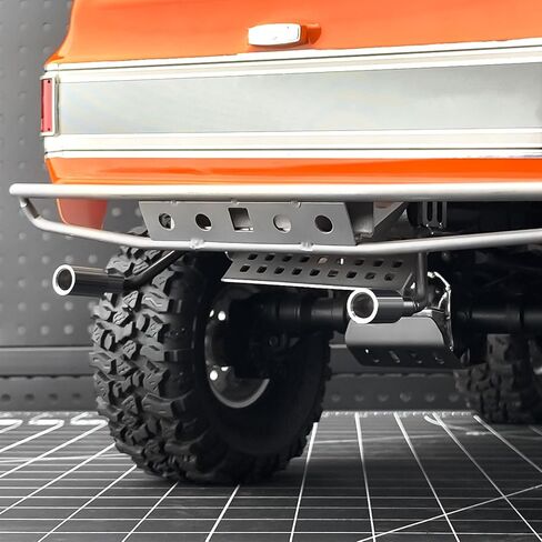 LSG 1 زوج RC محاكاة أنابيب العادم أنبوب لTRX4 المدافع المحوري SCX10 1/10 RC الزاحف زخرفة المعادن الذيل الأنابيب ترقية الملحقات المتوافقة مع Tra-xxas TRX-4 in Kuwait