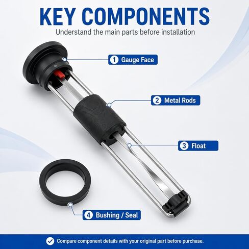 Fuel Gauge Bushing Kit Compatible with Miller Bobcat 225 NT 250 NT Welder Generator, Replace 213851 182925, Fuel Tank Gauge and Bushing Service Kit in Saudi Arabia