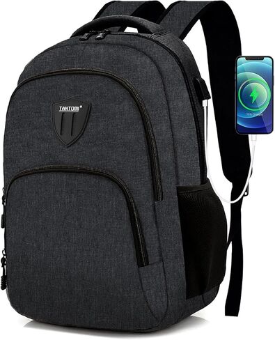 TANTOMI Travel Laptop Backpack for Men Women, Business Anti-Theft Laptop Bag, 15.8 Inch Water Resistant College Backpack in Saudi Arabia