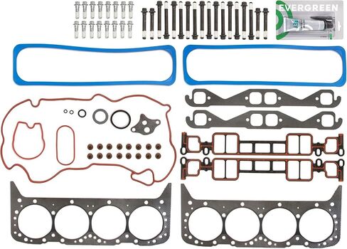 مجموعة مسامير حشية الرأس Evergreen SA-7308080804 متوافقة مع/لـ 96-02 كاديلاك جي إم سي تشيفي V8 5.7 OHV VORTEC VIN R in Kuwait