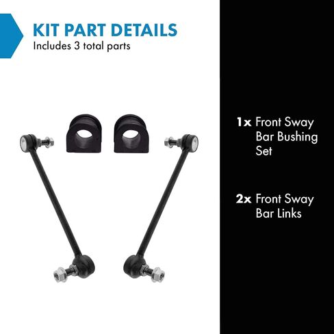TRQ Front Suspension Kit Sway Bar Bushing Set Sway Bar Stabilizer Link Compatible with 2010-2014 Lexus RX350 2010-2012 RX450h 2008-2019 Toyota Highlander in Kuwait