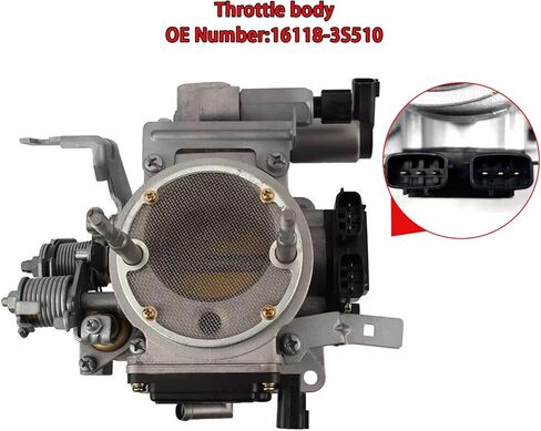Topteng جسم الخانق 16118-3S510 لنيسان فرونتير 1998-2002 XE SE 4 Cyl 2.4L in Kuwait