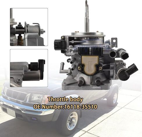 Topteng جسم الخانق 16118-3S510 لنيسان فرونتير 1998-2002 XE SE 4 Cyl 2.4L in Kuwait
