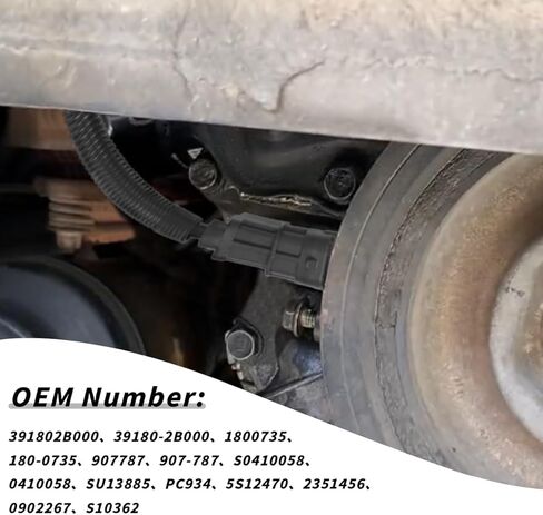 Engine Crankshaft Position Sensor Repace# SU13885 5S12470 39180-2B000 Compatible with Hyundai Kia L4 1.6L 1.8L 2.0L Tucson Accent Elantra Rio Forte Soul in Saudi Arabia