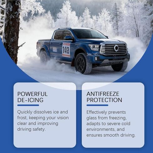 Car Window Deicer | 100ml Auto Glass Ice Melting Agent,Automotive Window Deicer | for Trucks RVs SUVs Sedans Drivers Travelers Cold Weather Daily Commute Road Trips Long Distance Drive in Kuwait