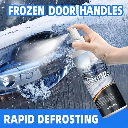 مزيل العرق للزجاج الأمامي للسيارة | مزيل الثلج التلقائي 100 مل - مزيل الجليد على الزجاج الأمامي للسيارة، للشاحنات وسيارات الدفع الرباعي وسيارات الدفع الرباعي وسائقي سيارات السيدان والمسافرين في الطقس البارد والرحلات اليومية على الطرق لمسافات طويلة in Kuwait