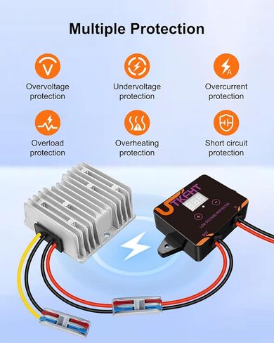 DC 20-60V to 12V 10A 120W Step Down Buck Converter Voltage Regulator with Low Voltage Protector in Saudi Arabia