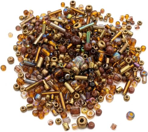 Jabrand 12 Colors Seed Beads and Bugle Beads Kit, 120g/6000pcs Mixed Craft Glass Beads for Bracelets Jewelry Making Clothing DIY in Saudi Arabia