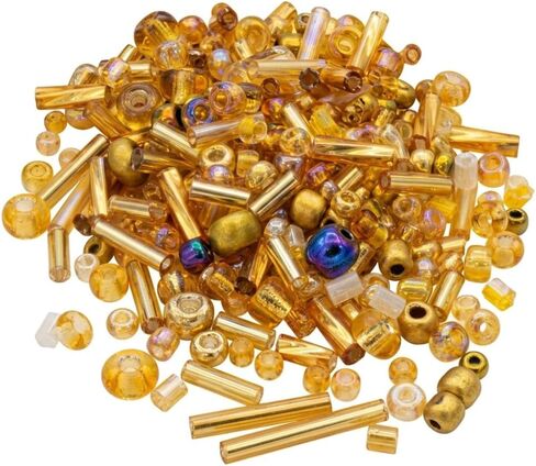 Jabrand 12 Colors Seed Beads and Bugle Beads Kit, 120g/6000pcs Mixed Craft Glass Beads for Bracelets Jewelry Making Clothing DIY in Saudi Arabia