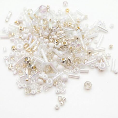 Jabrand 12 Colors Seed Beads and Bugle Beads Kit, 120g/6000pcs Mixed Craft Glass Beads for Bracelets Jewelry Making Clothing DIY in Saudi Arabia