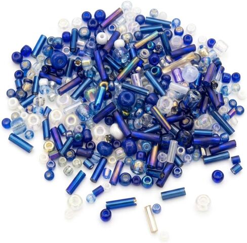 Jabrand 12 Colors Seed Beads and Bugle Beads Kit, 120g/6000pcs Mixed Craft Glass Beads for Bracelets Jewelry Making Clothing DIY in Saudi Arabia
