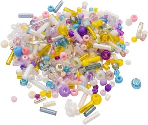 Jabrand 12 Colors Seed Beads and Bugle Beads Kit, 120g/6000pcs Mixed Craft Glass Beads for Bracelets Jewelry Making Clothing DIY in Saudi Arabia