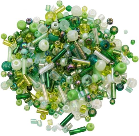Jabrand 12 Colors Seed Beads and Bugle Beads Kit, 120g/6000pcs Mixed Craft Glass Beads for Bracelets Jewelry Making Clothing DIY in Saudi Arabia