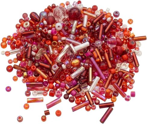 Jabrand 12 Colors Seed Beads and Bugle Beads Kit, 120g/6000pcs Mixed Craft Glass Beads for Bracelets Jewelry Making Clothing DIY in Saudi Arabia