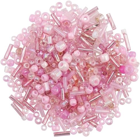 Jabrand 12 Colors Seed Beads and Bugle Beads Kit, 120g/6000pcs Mixed Craft Glass Beads for Bracelets Jewelry Making Clothing DIY in Saudi Arabia