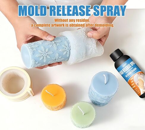 Professional Mold Release Spray - 7oz Water Based Mold Release Agent for Silicone, Epoxy Resin, Candle Making, Soap, Plaster & Concrete, Non-Stick, Easy to Demold, Extend Mold Life in Kuwait