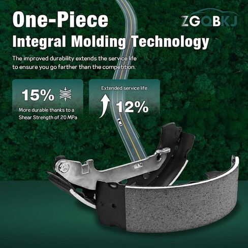 Brake Shoes Set Rear 4PCs fits Ford Country Squire 7.0L 1965 1966 1967 1968 1971 1972 1973, fits Mercury Colony Park 6.4L 1965 1966 1967 1968 1969 1970 1971 Left or Right Replacement Brake Shoe in Saudi Arabia