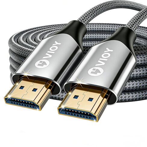 VIOY HDMI Cable 2.1 20 FT, 8K@60HZ 4K 120HZ HDMI Cord, (HDCP 2.2&2.3, Dynamic HDR) 480Gbps Ultra High Speed HDMI eARC Cable for Soundbar, TV, PS5/PS4, Monitor, Xbox, Projector in Saudi Arabia