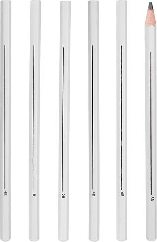 PATIKIL 12B Graphite Pencils for Drawing, 6Pcs Sketching Pencils Wood Art Supplies Set Hexagonal Pen Break-Resistant Lead for Painting Sketching Artist Design in Kuwait