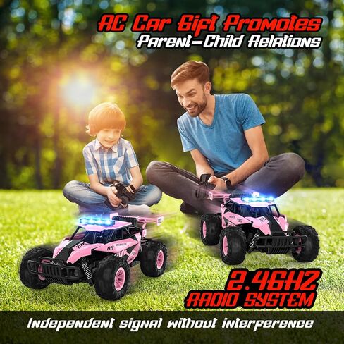 BLUEJAY Remote Control Car, 2.4GHz High Speed 33KM/H RC Cars Toys, 1:12 Monster RC Truck Off Road with LED Headlight and Rechargeable Battery Gifts for Adults Boys 8-12 in Saudi Arabia