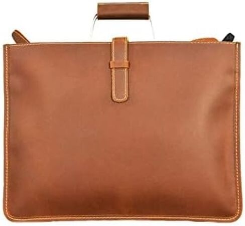 work bag Leather Briefcase for Men Leather Laptop Bag Handbag Retro Messenger Bag for Office Commute in Kuwait