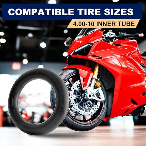 2-PC 4.00-10 أنبوب الإطارات 4.00-10 الأنبوب الداخلي 400-10 أنبوب إطارات الدراجة الترابية استبدال الأنبوب الداخلي in Kuwait