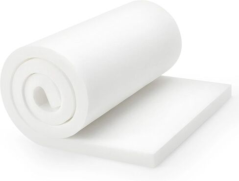 Zubeno 2" x 24" x 72" High-Density Upholstery Foam, Foam Replacement Pad for Sofa, Chair and DIY Home Projects in Kuwait