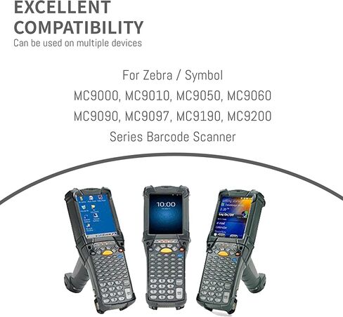 بطارية MC9000 مكونة من قطعتين للكمبيوتر المحمول من سلسلة MC9000 MC9010 MC9050 MC9060 MC909 MC9090 MC9097 MC9190، رقم الجزء BRTY-MC90SAB00-01 BTRY-MC90GKAB0E-10 بطارية ماسح الباركود 7.4 فولت 2200 مللي أمبير في الساعة in Kuwait
