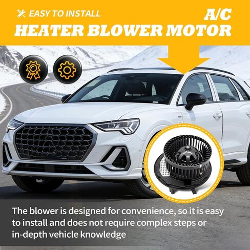 HVAC Heater Blower Motor Fan Assembly Compatible with A3 A3 Quattro Q3 RS3 S3 & Golf Alltrack Golf R Golf SportWagen GTI Replaces#700341 75119 5Q1819021 in Kuwait