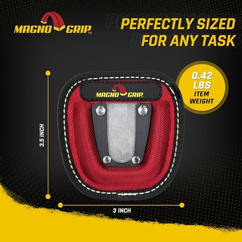 MagnoGrip 002-290 Quick Snap Magnetic Tape Measure Holder, Red in Saudi Arabia