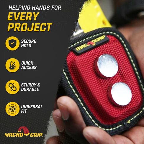 MagnoGrip 002-290 Quick Snap Magnetic Tape Measure Holder, Red in Saudi Arabia