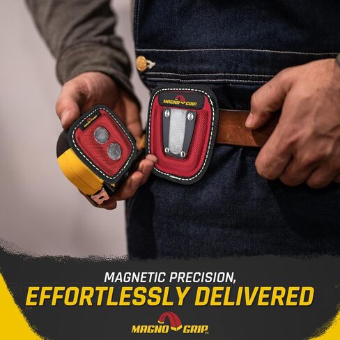 MagnoGrip 002-290 Quick Snap Magnetic Tape Measure Holder, Red in Saudi Arabia