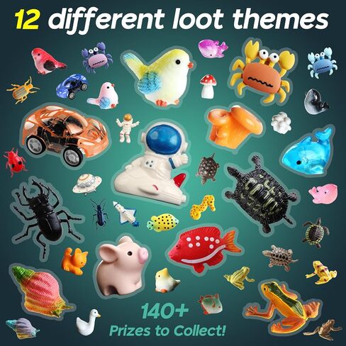 Gamerside Ultimate Party Dig Kit - 12 Mystery Themes Digging Toys for Kids, 140+ Collectible Treasures, STEM Science Excavation Kit, Fun Birthday Party Favors & Activity Gifts for Boys Girls Ages 6-12 in Saudi Arabia