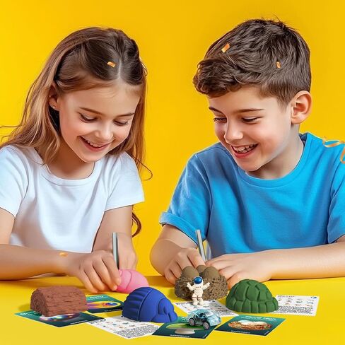 Gamerside Ultimate Party Dig Kit - 12 Mystery Themes Digging Toys for Kids, 140+ Collectible Treasures, STEM Science Excavation Kit, Fun Birthday Party Favors & Activity Gifts for Boys Girls Ages 6-12 in Saudi Arabia