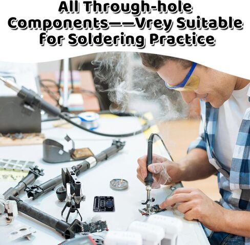 Electronic Watch Soldering Kit for Beginners, PEMENOL Soldering Practice Project with 10S Auto Sleep Mode, STEM Learning Kit for Classroom Projects Electronics Present in Saudi Arabia