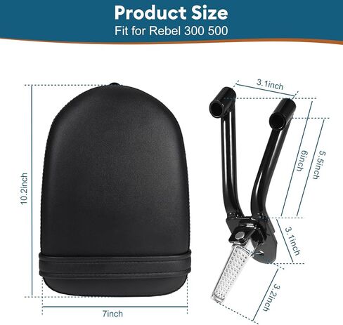 Passenger Seat & Foot Pegs for Rebel 300 500, Motorcycle Rear Seat Footrests Footpegs Kit Replacement Accessories for Honda Rebel 300/500 CMX 300/500 2017 2018 2019 2020 2021 2022 2023 2024 in Saudi Arabia