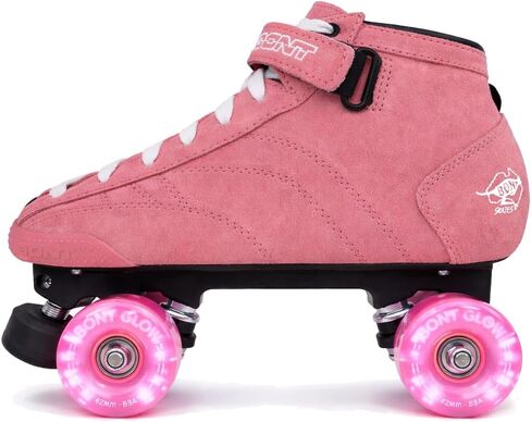 Bont Skates - زلاجات دوارة احترافية من جلد الغزال الوردي Prostar Bubblegum مع عجلات LED مضيئة - داخلية وخارجية - زلاجات دوارة - زلاجات دوارة in Kuwait