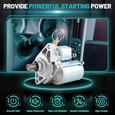 17728 Starter Motor Fit for Honda Accord 1995-2007 Odyssey 1999-2006 Pilot 2003-2005, for Acura CL MDX TL 3.0L 3.2L 3.5L V6 Automotive Replacement Starters#17728N, 31200-P0A-A01 Engine Starter in Kuwait