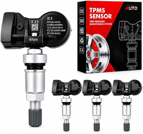 Universal Tire Pressure Monitoring Sensor TPMS Sensor GM 315Mhz and 433Mhz Compatible with All Buick Models 4 Pack in Saudi Arabia