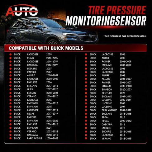 Universal Tire Pressure Monitoring Sensor TPMS Sensor GM 315Mhz and 433Mhz Compatible with All Buick Models 4 Pack in Saudi Arabia