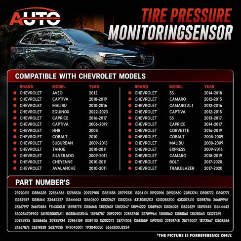 Universal Tire Pressure Monitoring Sensor TPMS Sensor GM 315Mhz and 433Mhz Compatible with All Buick Models 4 Pack in Saudi Arabia