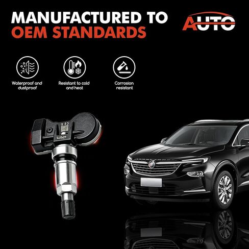 Universal Tire Pressure Monitoring Sensor TPMS Sensor GM 315Mhz and 433Mhz Compatible with All Buick Models 4 Pack in Saudi Arabia